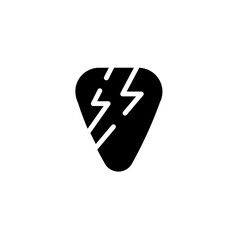 Guitar Pick Music Solid Icon