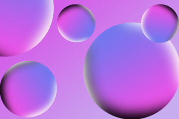 3d bubble background with colorful and circle pattern for web, advertisement, banner and more