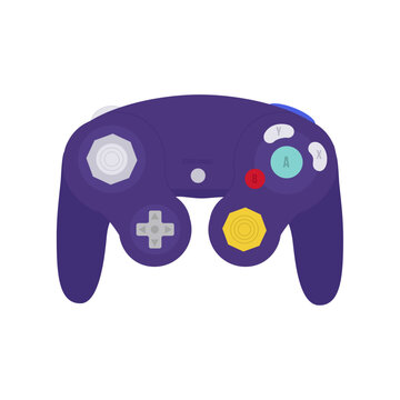 Retro video game controller. 2000s style gamecube