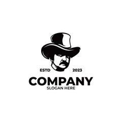 Gentleman Top Hat Logo Design Inspiration