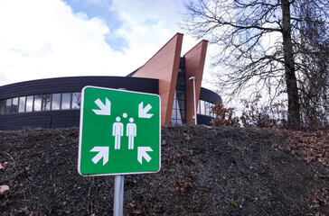 Panneau de point de rassemblement