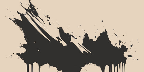 Vintage retro ink pain drawing abstract grafitti. Can be used for graphic design products or decoration. Graphic