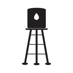 Water tower vector icon