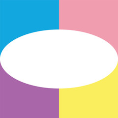 Multi Color pastel, rainbow vector texture in style. Beautiful illustration with ovals. Backgrounds for mobile phones, laptops, photos, web, white background,