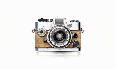 Front Camera Retro vintage with Generative AI technology