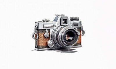 Front Camera Retro vintage with Generative AI technology