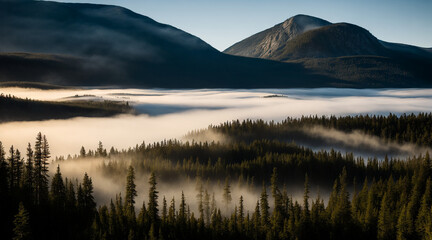 large mountain fully covered in trees and greenery