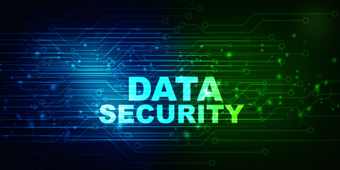 2d illustration abstract data security
