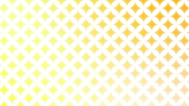 和風な七宝柄と黄色系のグラデーションが光るビデオ背景イメージ