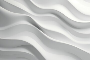 Obraz na płótnie Canvas Abstract White Silky Smooth Elegant Ornate Texture Generative AI 