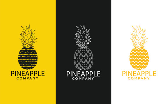 A symbol of hospitality and tropical vibes, the pineapple logo exudes warmth, creativity, and a unique personality. 