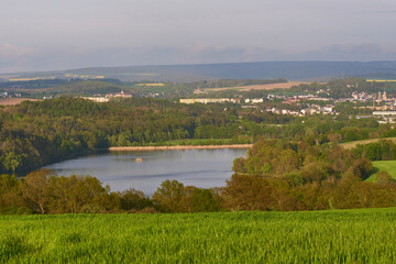 Talsperre Pirk am Abend