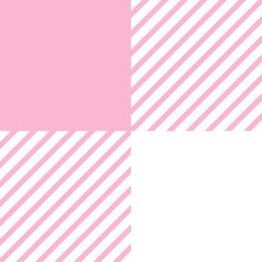 Patrón  de vichi rosa y blanco