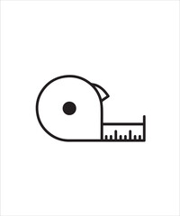 Measuring tape icon.
