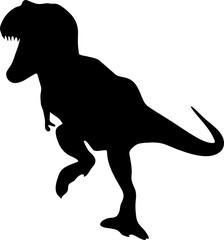 Running T-Rex Silhouette
