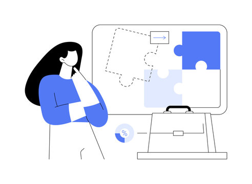 Project initiation and planning abstract concept vector illustration.