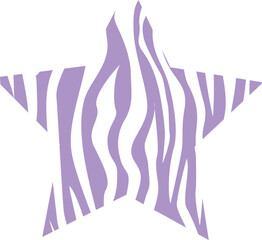 Abstract purple star for decoration.
