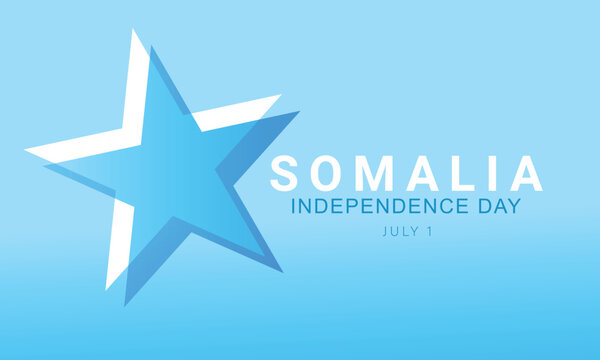 Somalia Independence Day. background, banner, card, poster, template. Vector illustration.