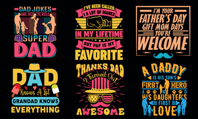 Father's day typography quote t shirt design