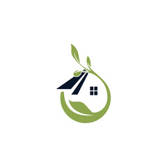 Abstract real estate agent logo icon vector design. Rent, sale of real estate vector logo, House cleaning, home security, real estate auction, grass cutting. Vector building logo concept.
