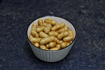 Sweet spicy crackers, typical snacks of Indonesian street food