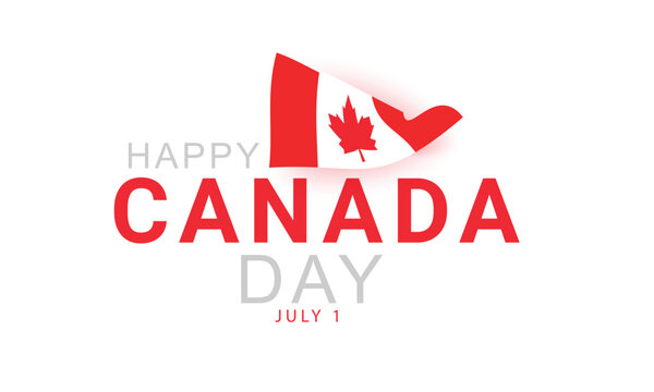 Happy Canada Day. background, banner, card, poster, template. Vector illustration.