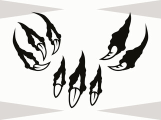 Claw Marks SVG Cut File, Scratches Svg, Ripped Svg, Scratch Mark Svg, Paw Scratch Svg, Rips Svg, Claw Marks