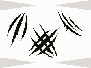 Claw Marks SVG Cut File, Scratches Svg, Ripped Svg, Scratch Mark Svg, Paw Scratch Svg, Rips Svg, Claw Marks