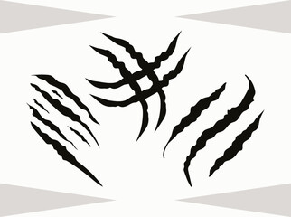 Claw Marks SVG Cut File, Scratches Svg, Ripped Svg, Scratch Mark Svg, Paw Scratch Svg, Rips Svg, Claw Marks