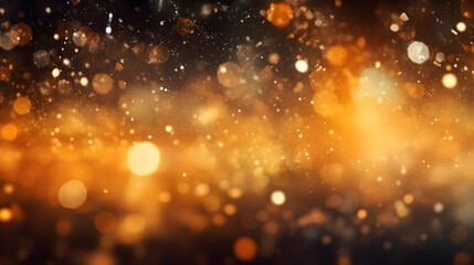 Obraz na płótnie Canvas blurred gradient glitter background [amber] - 16:9