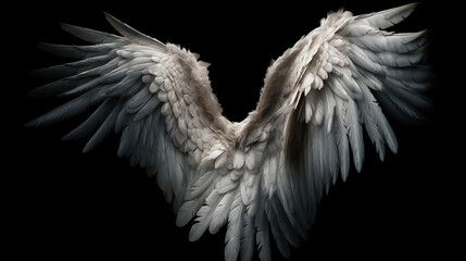 Angel wings. Generative Ai