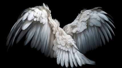 Angel wings. Generative Ai