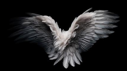 Angel wings. Generative Ai