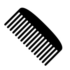 Hair combs vector icon. Hairbrush silhouette isolated on white background.