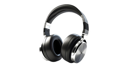 Fototapeta na wymiar Headphones: music Audio Accessory on a Transparent Background PNG