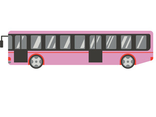 bus isolated on white