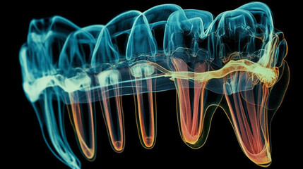 Teeth x ray. Generative Ai