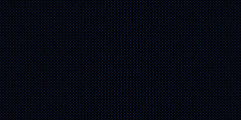 Black fabric texture elegant dark emerald blue dots background with black shadow border and fabric  texture design close up .	
