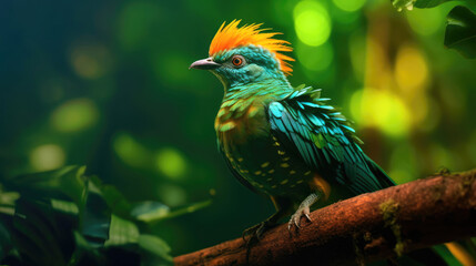 Obraz premium Quetzal. Generative AI