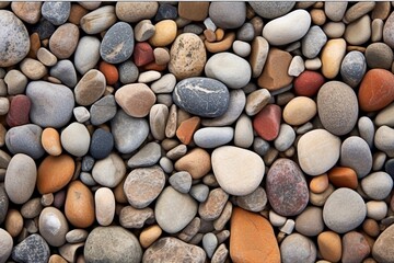 Nature's Mosaic: A Detailed Look at Pebble Stones - AI Generative