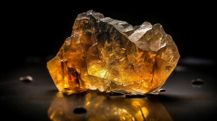 rough and unpolished citrine Generative AI