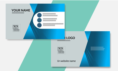 Corporate businesscard design for personal identity