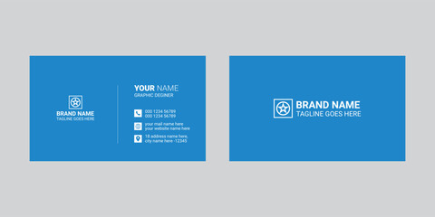Simple business card design for corporate business, professional and modern visiting card design.