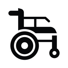 wheelchair line icon illustration vector graphic