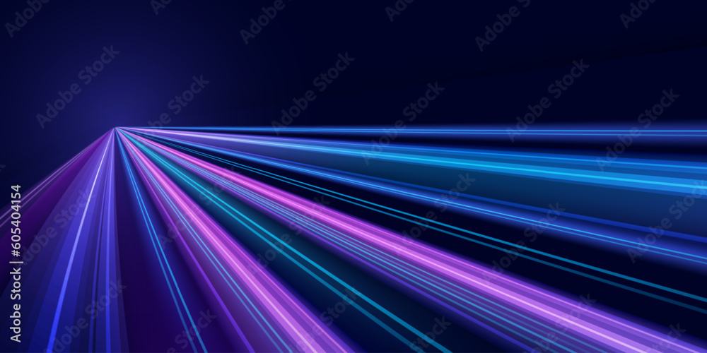 Aufkleber Abstract speed line background. Dynamic motion speed of light. Technology velocity movement pattern for banner or poster design. Vector EPS10.