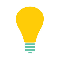 Light bulb icon vector, idea bulb concept, energy power sign symbol.