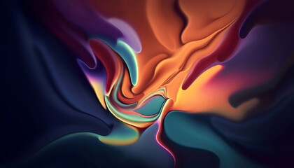 Obraz na płótnie Canvas magical light color mixing on a dark background 