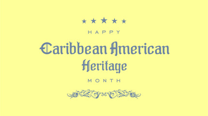 caribbean american heritage month, background template