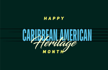 caribbean american heritage month, background template