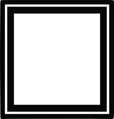 Picture Frame Logo Monochrome Design Style
